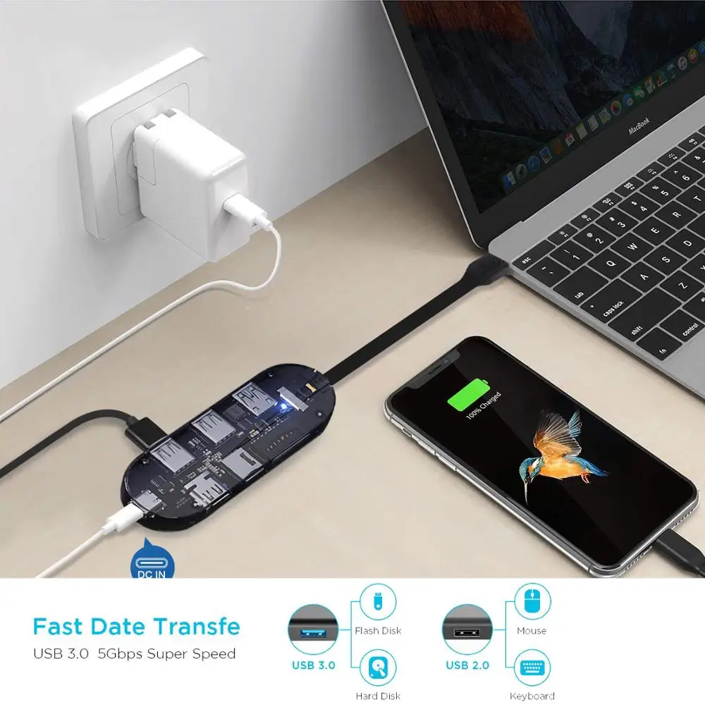 Док станция для настольного ПК Samsung Dex Pad S8/S8 Plus/S9/S9 Plus/Note 8/Note 9/Tab S4/Mate 20 P20 Pro USB C