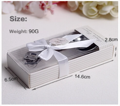 

free shipping 100 set/400pcs Love Beyond Measure Heart shaped Measuring Spoons+wedding favors gifts