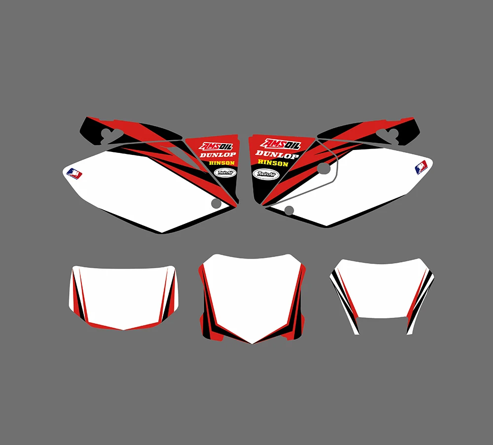 Мотоциклетный Графический фон Наклейка Набор наклеек для Honda CRF250X CRF 250X 4 мазка 2004