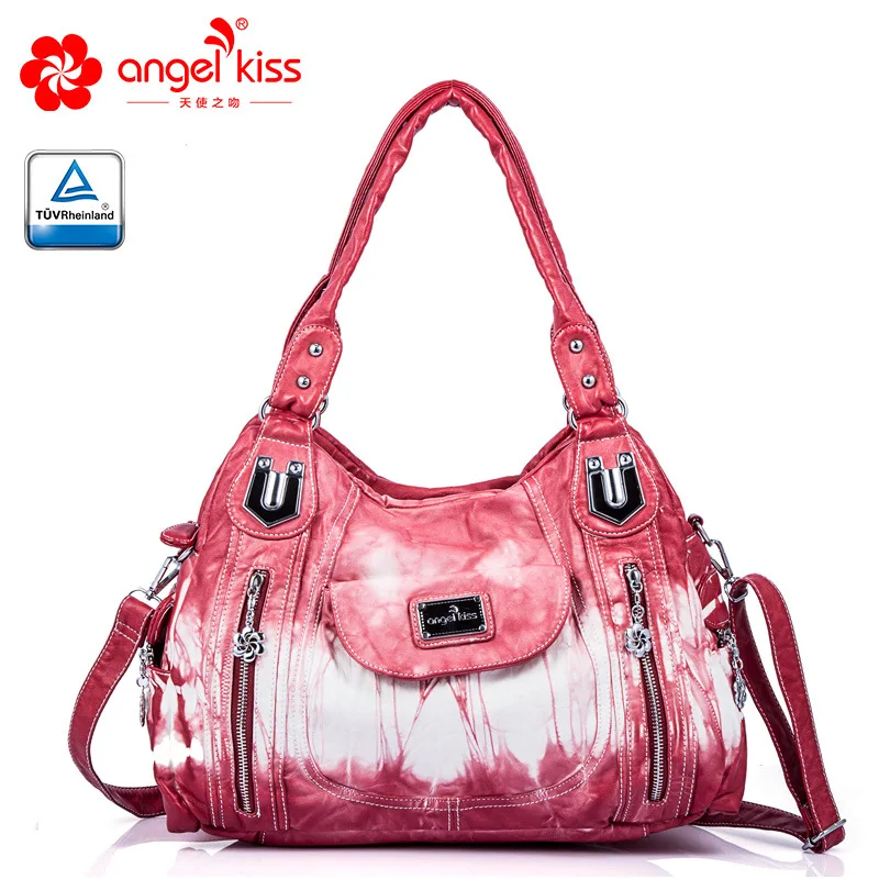 Angelkiss Женская Повседневная сумка с верхней ручкой сумка на плечо хипстер батик сумка через плечо с бесплатным подарком