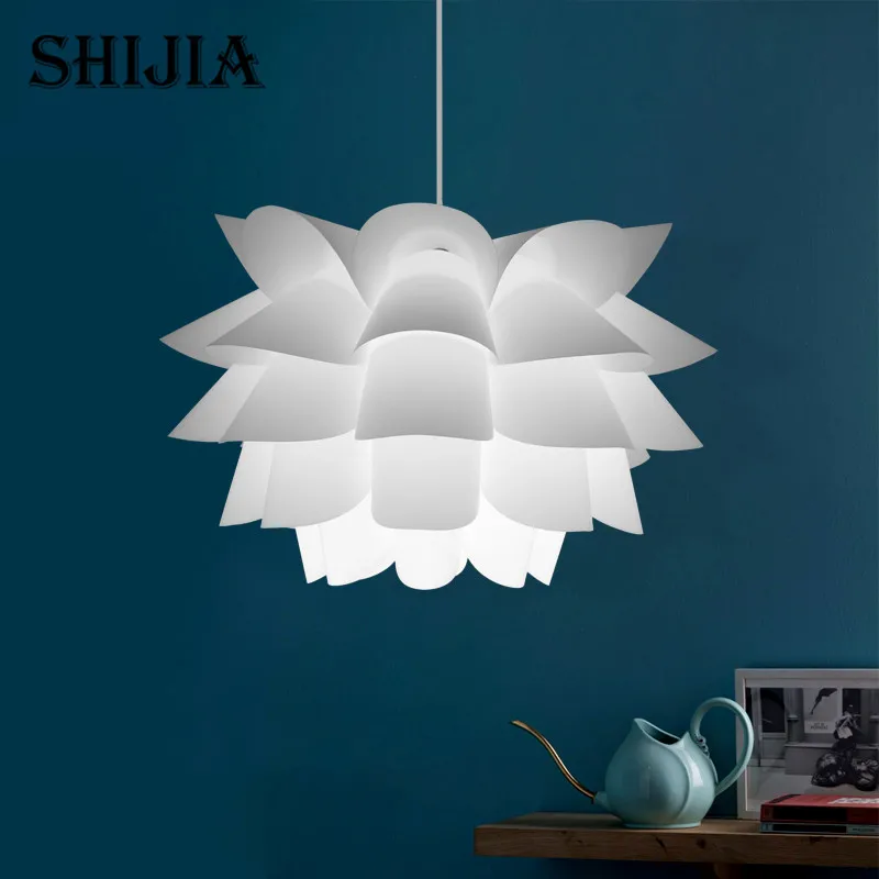 DIY Lily Lotus подвесной абажур светодиодный E27 подвесной светильник кафе ресторан потолочное украшение комнаты светодиодный подвесной светильник