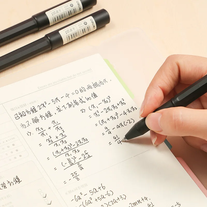Deli 1 шт. быстросохнущая гелевая ручка 0 5 мм черные пули большой емкости карбоновая