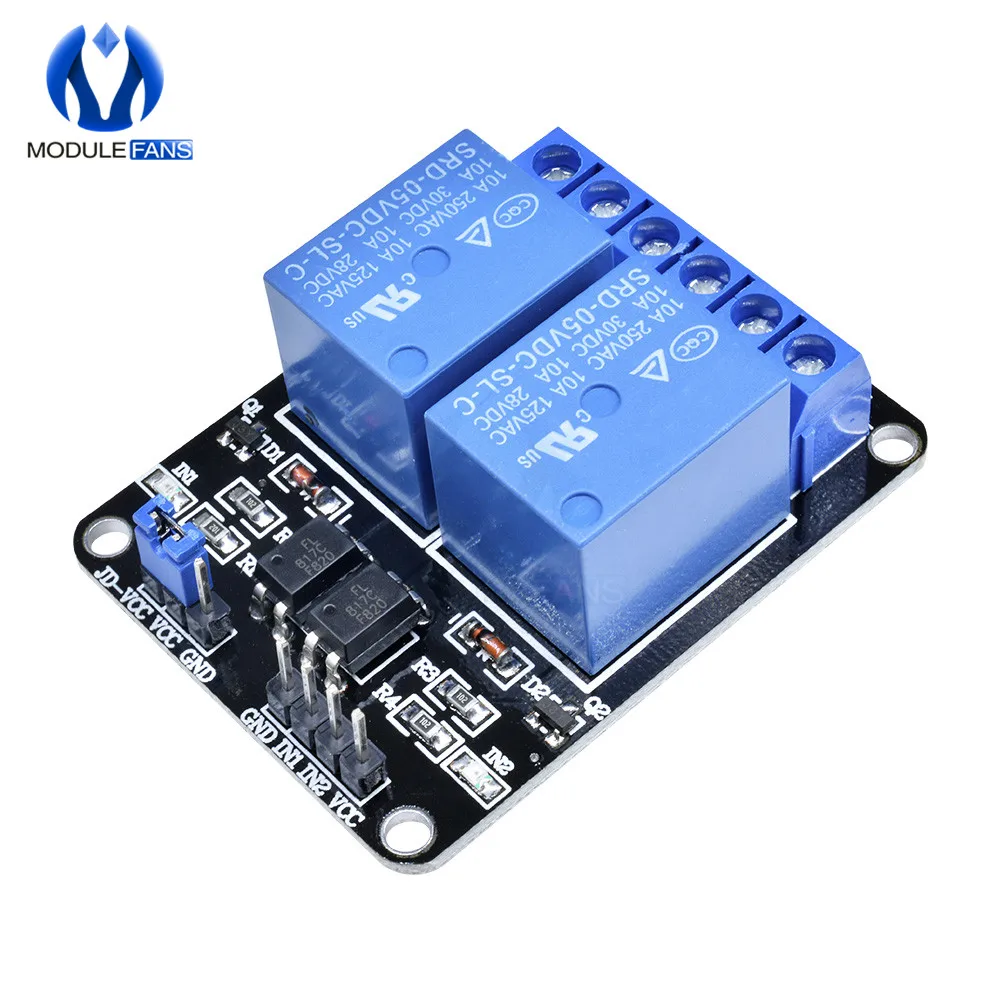 2 канальный релейный модуль 1 шт. 5 В экран для Arduino ARM PIC AVR DSP Electronic в 10 А модуль|shield for