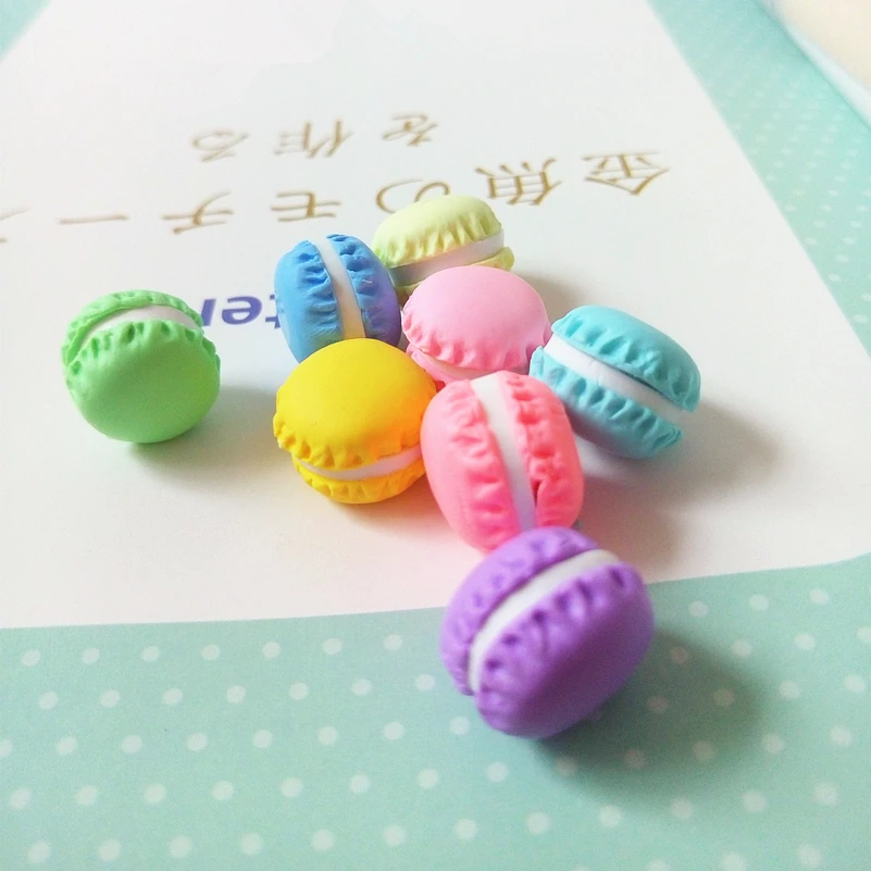 Оптовая продажа 100 шт. симпатичная Цветная полимерная глина макарон конфета