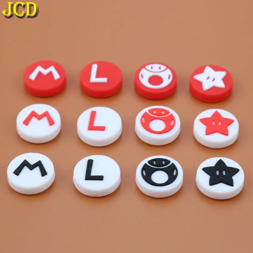 JCD 4 шт. силиконовый джойстик с зажимом колпачки аналоговый чехол для Nintendo Switch NS