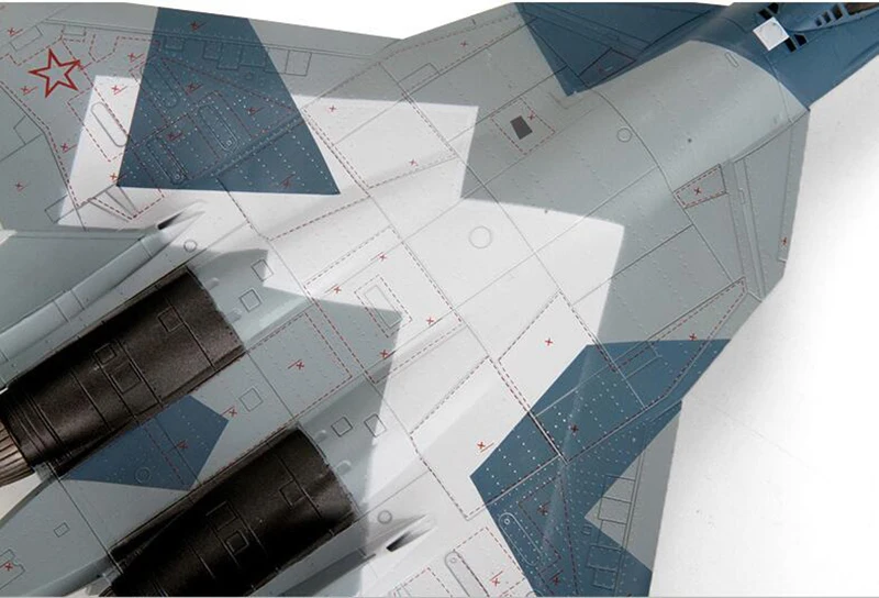 1: 72 Su-57/T-50 сплав 4-го поколения истребитель русская статическая имитация Игрушечная модель самолета статическая модель мемориал