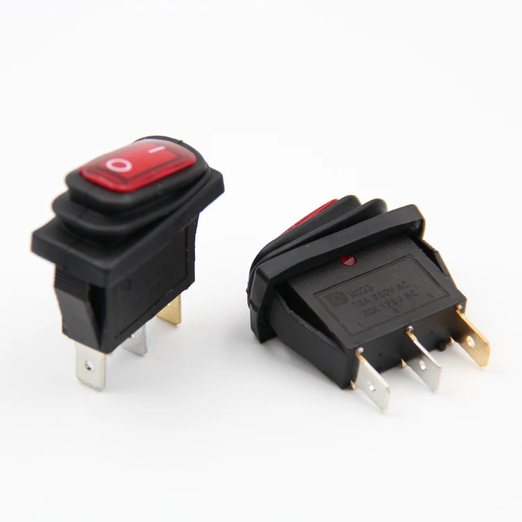 5 шт. 3-контактный переключатель вкл.-ВЫКЛ. Из меди водонепроницаемый колпачок с