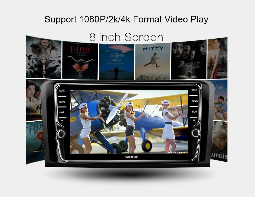 Funrover 8 ядер android 8.1 2 din автомобильный dvd Штатная Автомагнитола навигация с видео регистратор с Сенсорным 8 Дюймовым Экраном 2 Din на для автомобилей Mercedes/Benz/ML/GL CLASS W164 ML350 ML500 GL320 Canbus 4G
