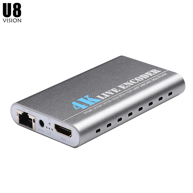 U8Vision 3840*2160P 30fps 4K Ultra HD H.265/HEVC H.264/AVC HDMI к IP видеокодер для прямой трансляции/IPTV|Теле- и