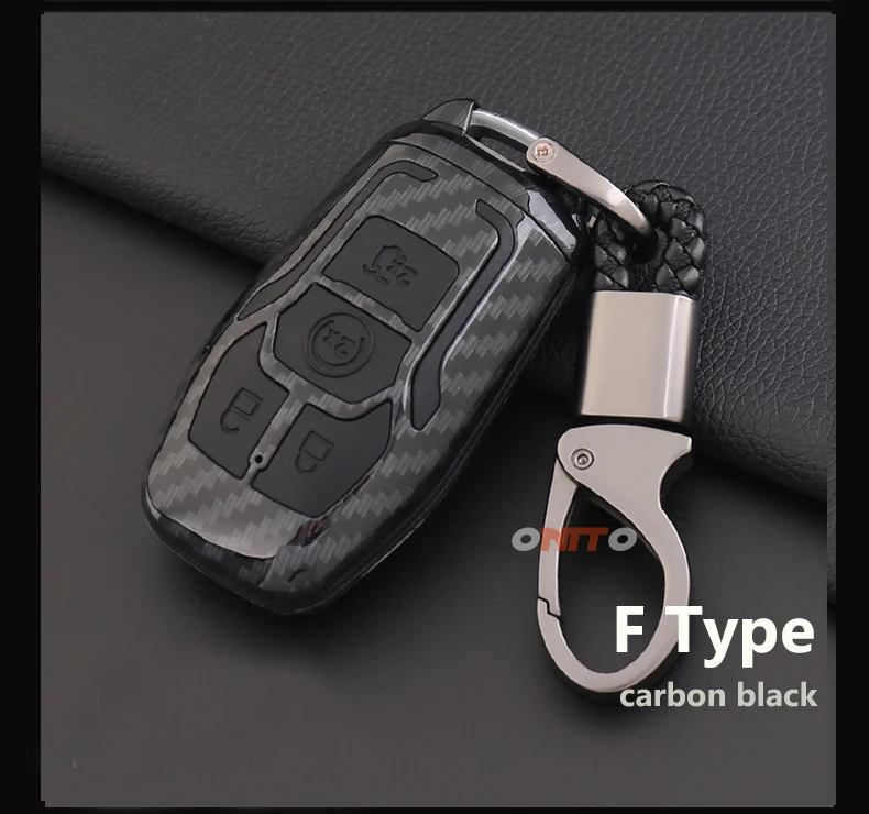 Автомобильный брелок 4 кнопки чехол для автомобильной клавиатуры Ford Carbon Red /Black /Blue