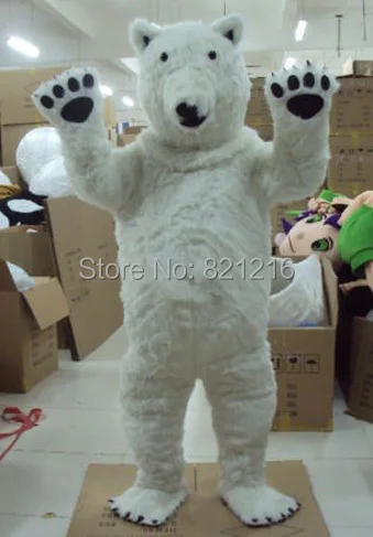 

New Professional Polar Bear Mascot Costume Fancy Dress Adult Size for Halloween party event