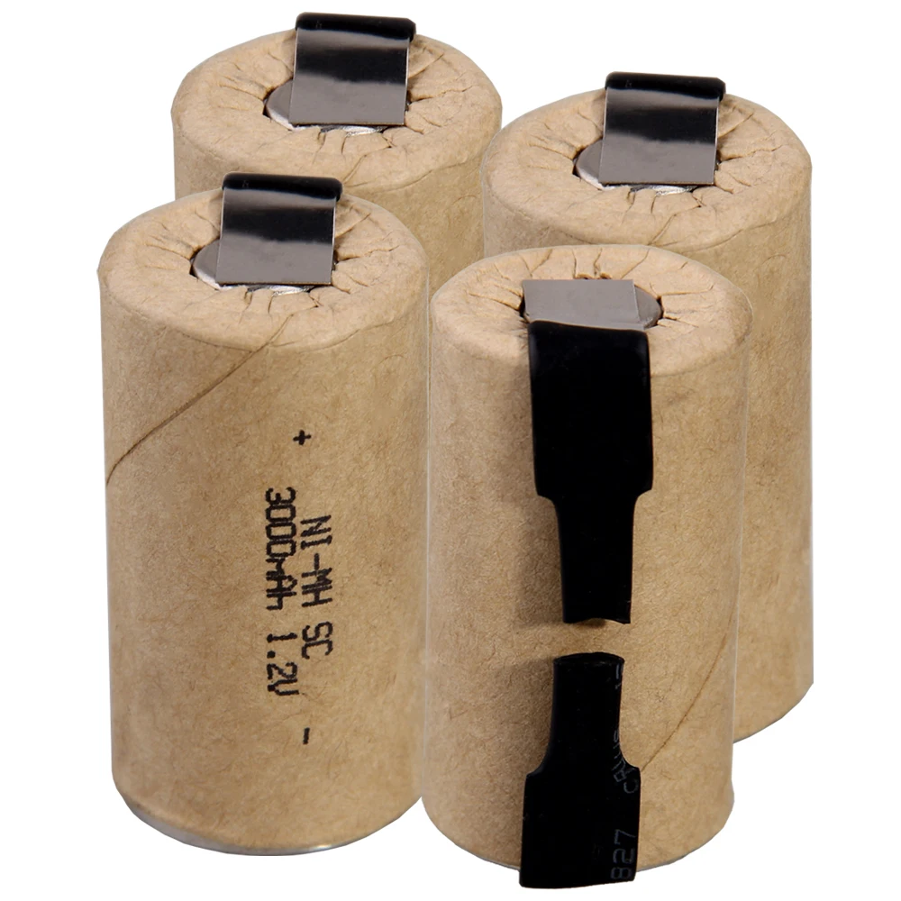 Самая низкая цена 4 шт SC батарея 1 2 v батареи перезаряжаемые 3000mAh nimh для
