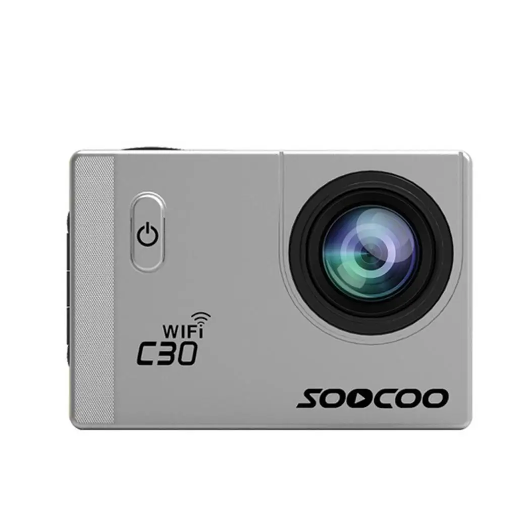 SOOCOO на C30 4 K спортивные Камера 1080 P/60FPS HD WIFI гироскоп NOVATEK96660 30 м Водонепроницаемый действие Камера Водонепроницаемый C30 Спорт Камера - Цвет: silver