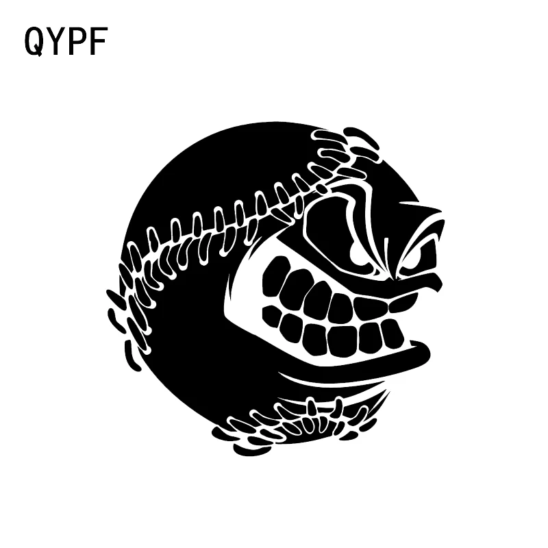 

Милые Мультяшные бейсбольные стикеры QYPF 12,4*12,2 см для стайлинга автомобиля, декоративные высококачественные силуэты, черные, серебристые ви...