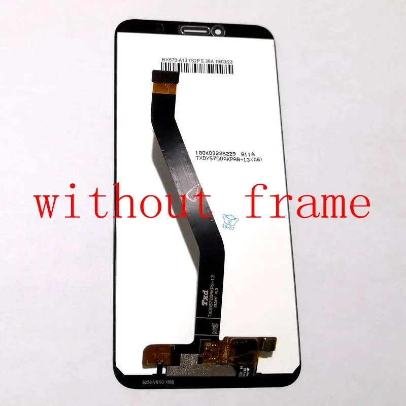 Дисплей LCD Pantalla+Touch Glass Digitizer с рамкой для замены на полный экран на Huawei Y6 2018 ATU-L11 ATU-L21 ATU-L22 ATU-LX3.