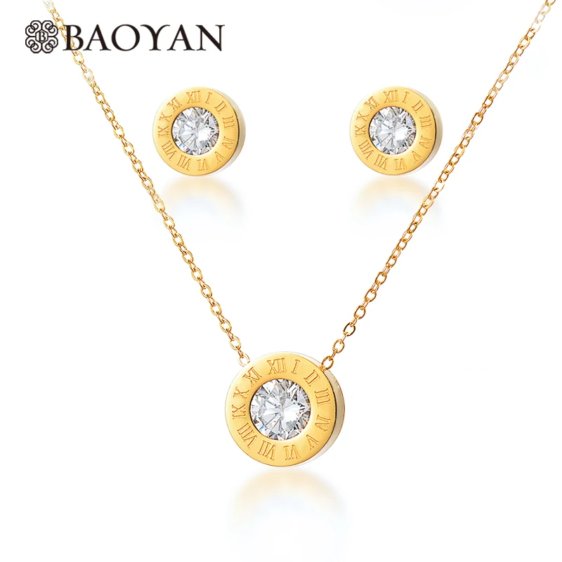 BAOYAN новый простой элегантный круглый со сменными камнями Серебряный