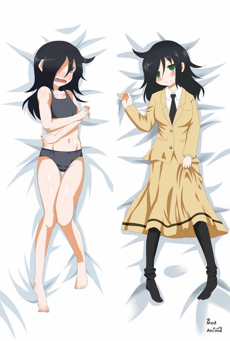 Аниме WataMote персонаж сексуальная девушка Куроки Томоко отаку дакимакура