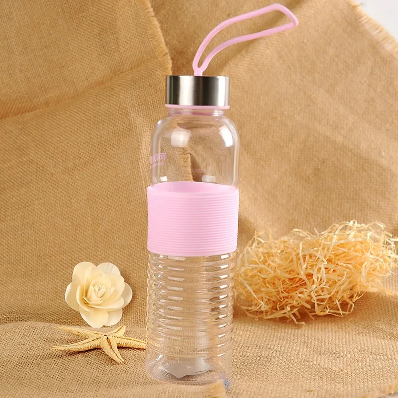 Transhome Portable Water Bottle 580ml Creative Leak Proof Plastic Unbreakable Drinkware For Tea Lemon Fruit Juice Bottles | Дом и сад