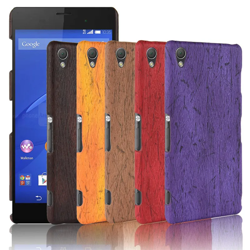 Для sony Xperia Z3 чехол для телефона бампер PC Пластиковый Чехол из искусственной кожи для sony Xperia Z3 D6603 D6643 D6653 D6633 Деревянный чехол s