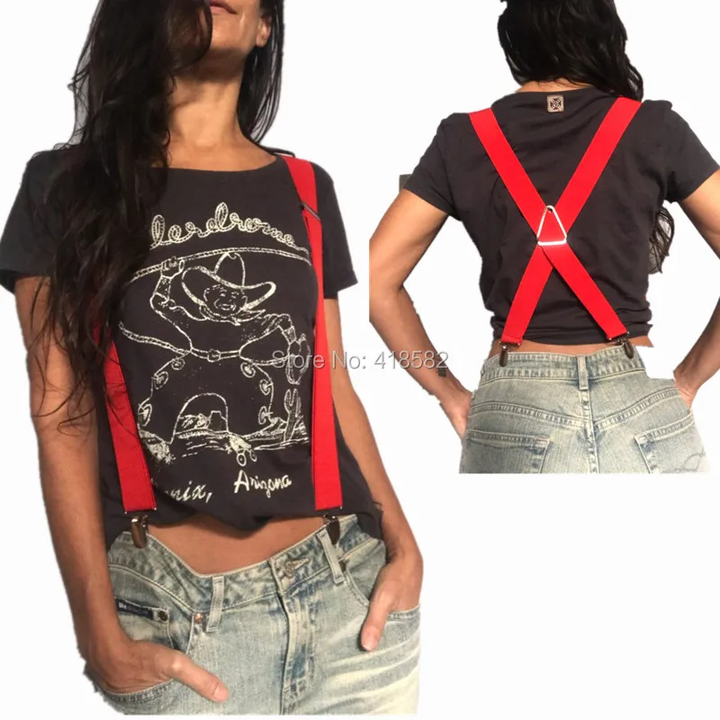Одноцветные подтяжки унисекс для взрослых, мужские XXL, большие размеры, 3,5 см, ширина, регулируемые эластичные, 4 зажима X сзади, женские брюки, подтяжки, BD054