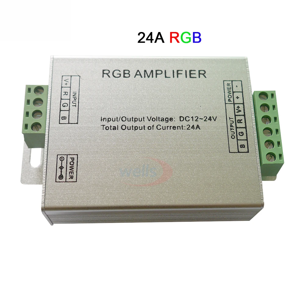 5 в постоянного тока 12 В 24 В Led RGB усилитель RGBW 12A 24A 30A 3CH 4CH Led контроллер для 5050 3528 Led светильник лента репитер питания консоль