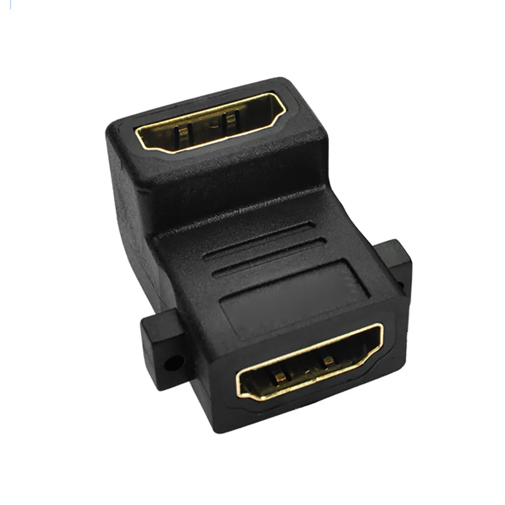 Переходник HDMI мама Мама под углом 90 градусов настенный адаптер соединитель HDTV Home