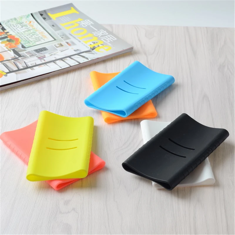 Для Xiaomi power Bank 2 10000mAh мягкий силиконовый защитный Противоскользящий чехол Внешняя батарея, крышка с резьбой 13x7,1x1,4 см