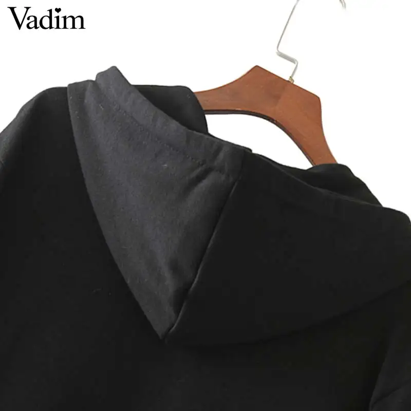 Vadim винтажная Цветочная вышивка на молнии с капюшоном Толстовка С Карманами и