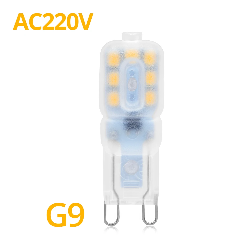 G9 220V Высококачественный светодиодный светильник G4 G9 3 Вт 5 Вт Мини светодиодный светильник AC/DC 220 В 110 в 12 В SMD2835 прожектор люстра освещение замена галогенная лампа - Испускаемый цвет: G9 220V
