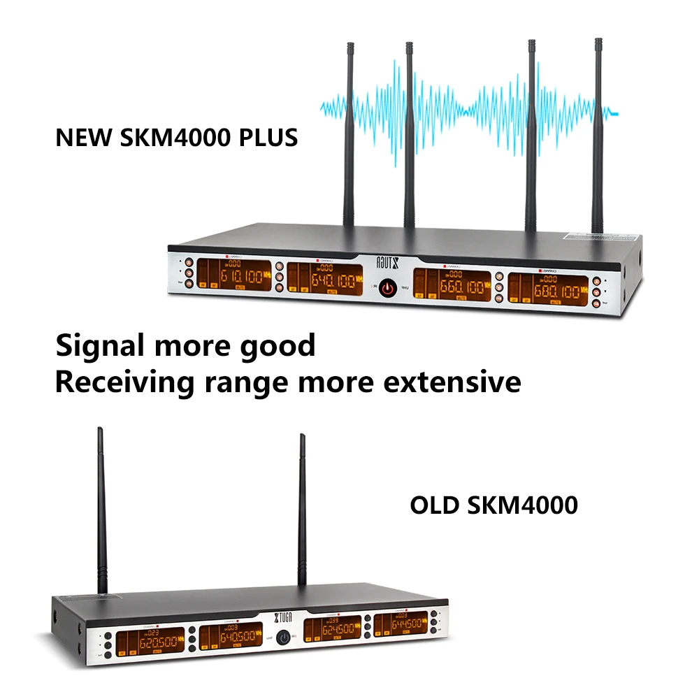 XTUGA SKM4000 Высокое качество 400 канальный Беспроводная система микрофонов UHF вечерние сценические ручные ошейники микрофон гарнитура петличный