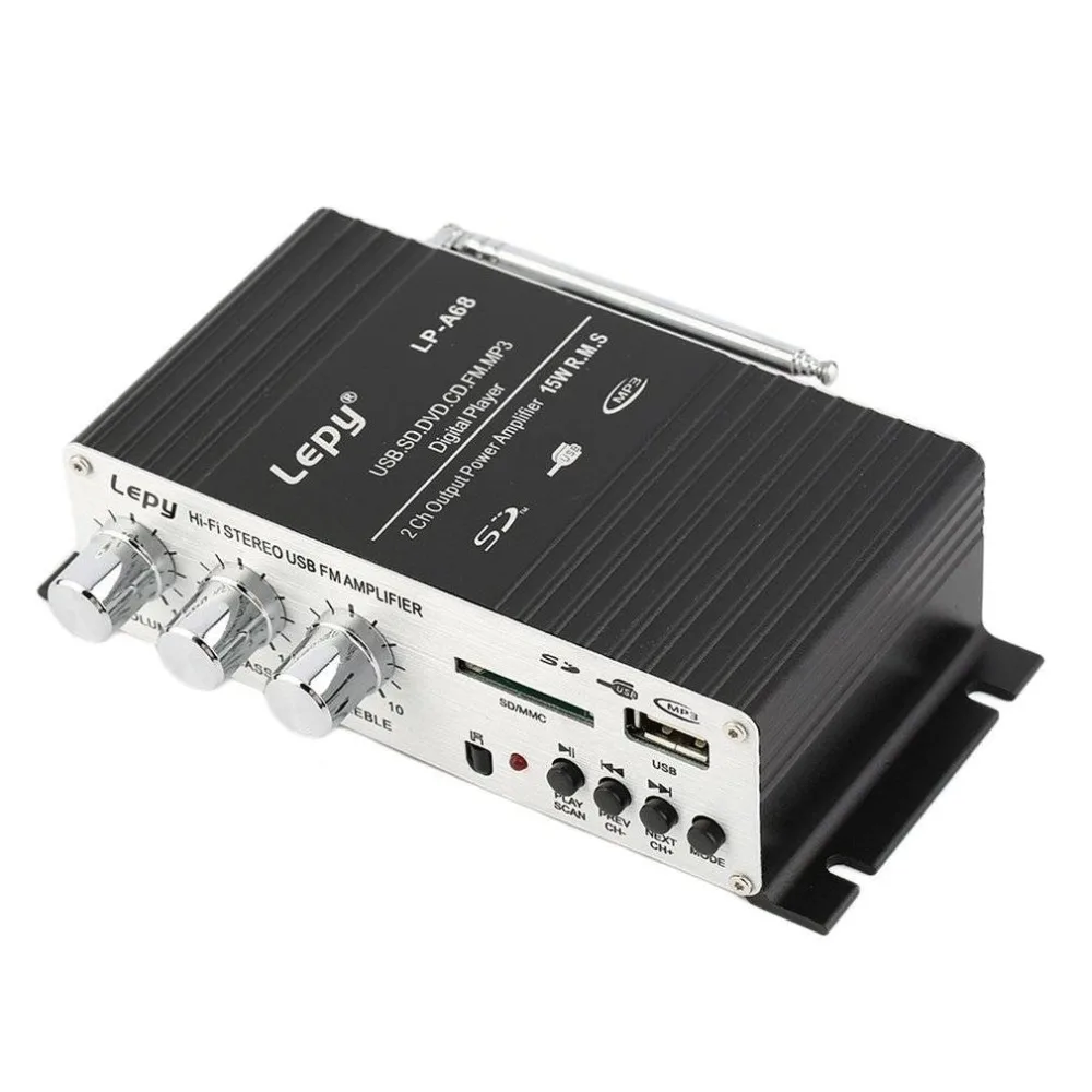 12 В автомобиля MP3 Hi Fi стерео аудио усилитель с USB Порты и разъёмы DVD FM MMC|Комплекты