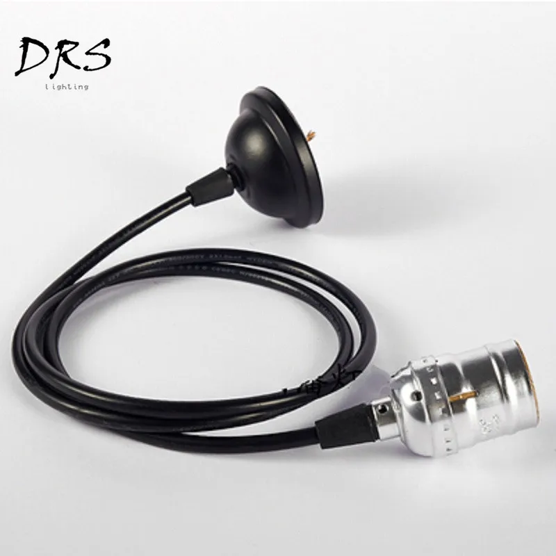 Алюминиевая Подвесная лампа E27 держатель лампы Эдисона антикварная люстра для