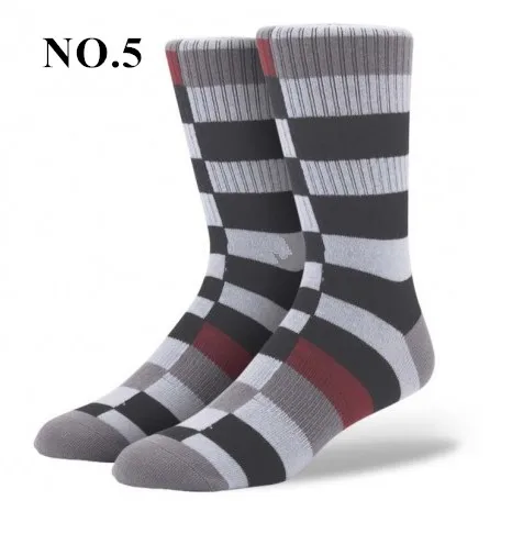 5 1 пара, американский бренд, чёсаный хлопок, носки для скейтборда, мужские носки, яркие носки - Цвет: 5