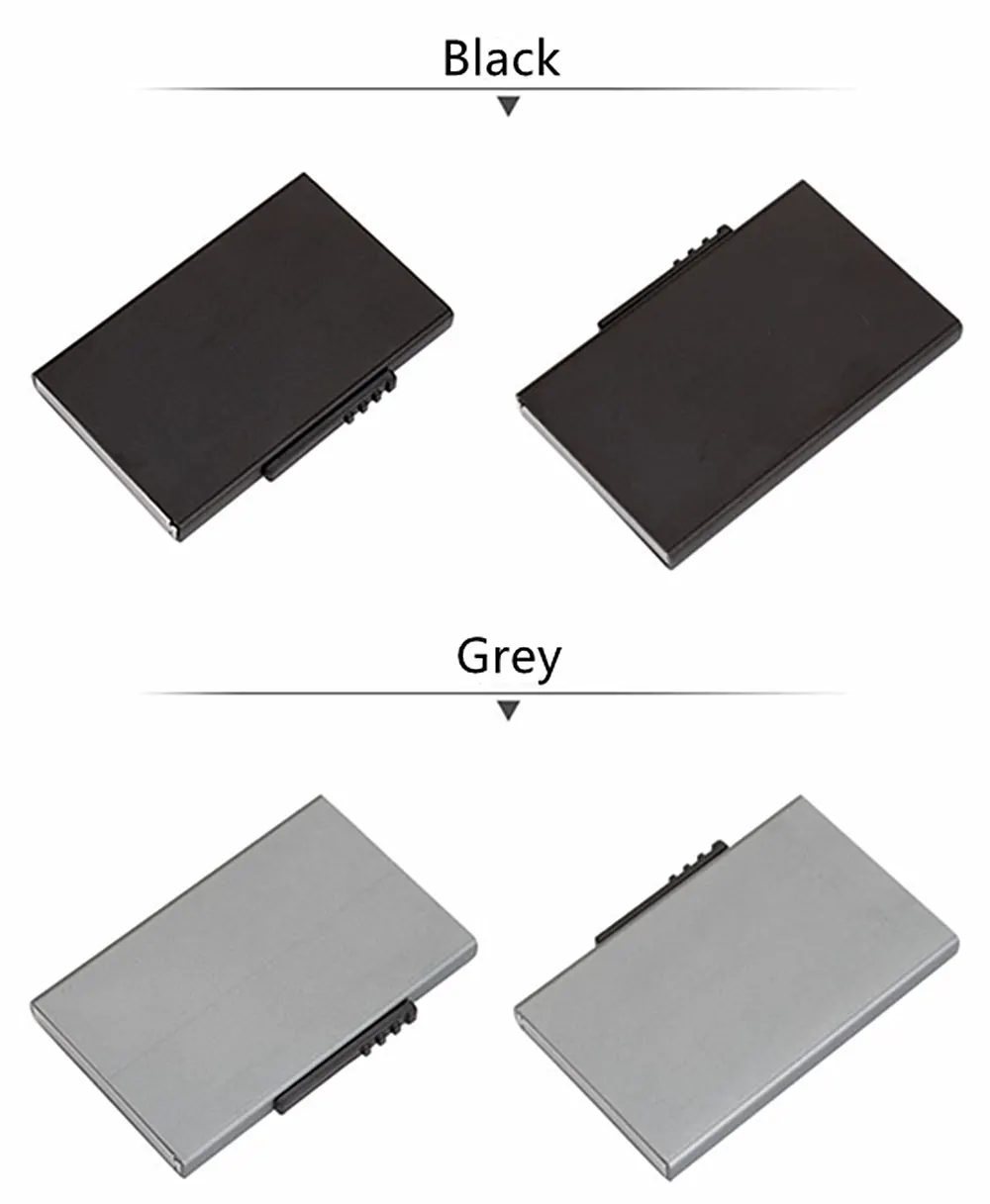 BISI GORO, женский и мужской держатель для карт RFID, кошелек для карт, высокое качество, бизнес Алюминиевый футляр для карт, дорожный кошелек, креативный держатель для карт s