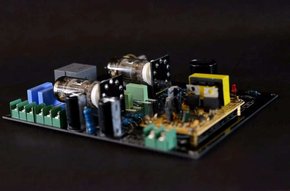 DC12V автомобиль/домашний аудио 6N4 ламповый предусилитель Hi-Fi Матисса Предварительный усилитель доска