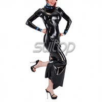 suitop latex maid dress with apron