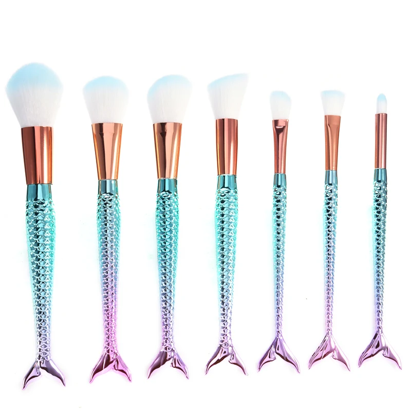 Новые Русалка составляют Расчёски для волос Набор бровей Подводка глаз Румяна