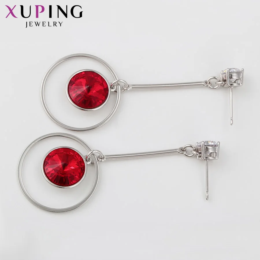 Xuping шармы стили круглые серьги кристаллы от Swarovski Винтажные Ювелирные изделия подарки ко дню Святого Валентина дамы S162.4-97625