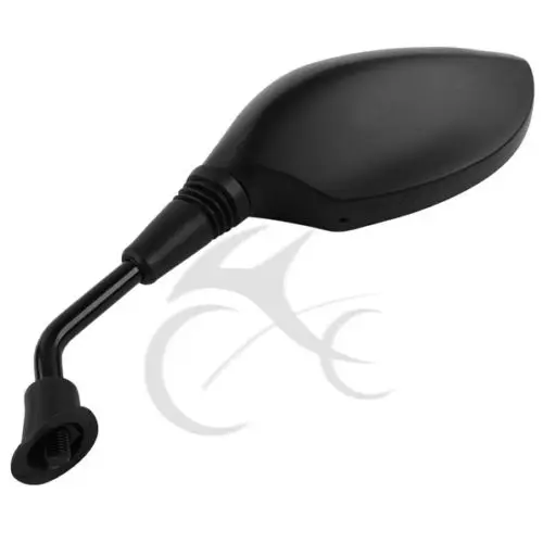 Мотоциклетные универсальные черные зеркала заднего вида 10 мм для Honda Yamaha Kawasaki Suzuki