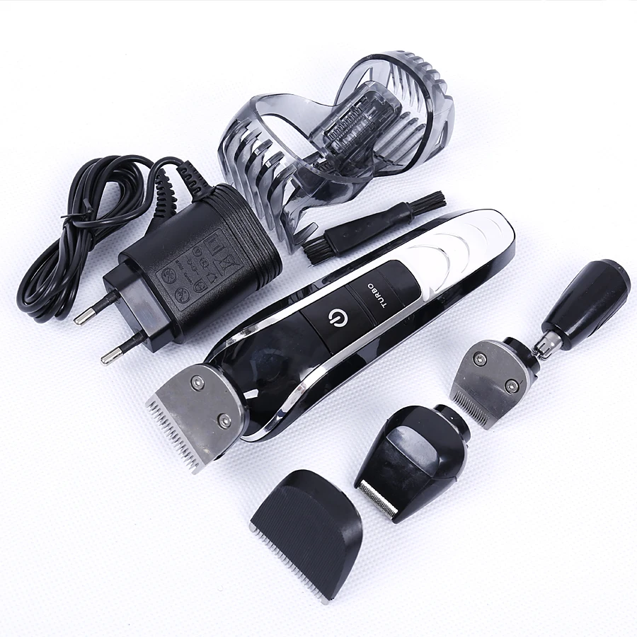 5 In 1 Waterproof Cordless Hair Trimmer Professional Electric Shaver Beard For Men Rechargeable Haircut Tool Razor | Красота и
