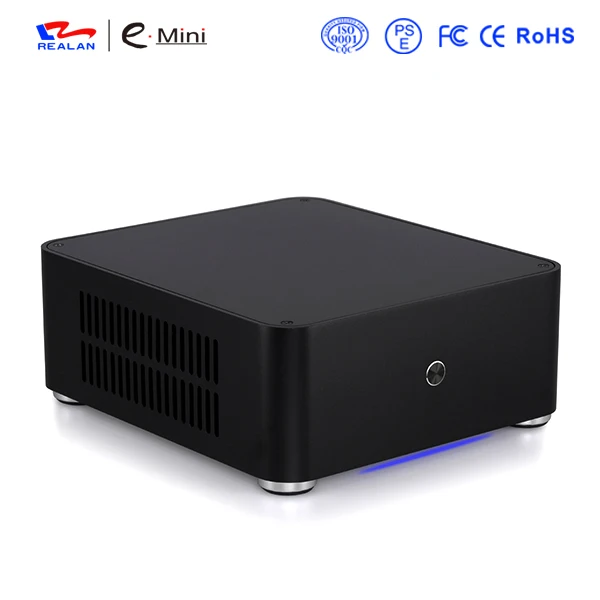 2016 Realan Алюминия Mini ITX Корпус без Блока Питания компьютер Случае Настольных ПК |