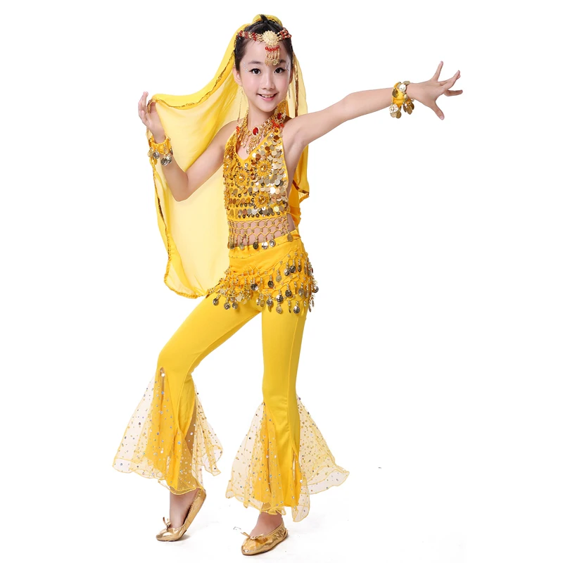 Костюм для танца живота детей пикантный костюм в арабском стиле топ с красной и