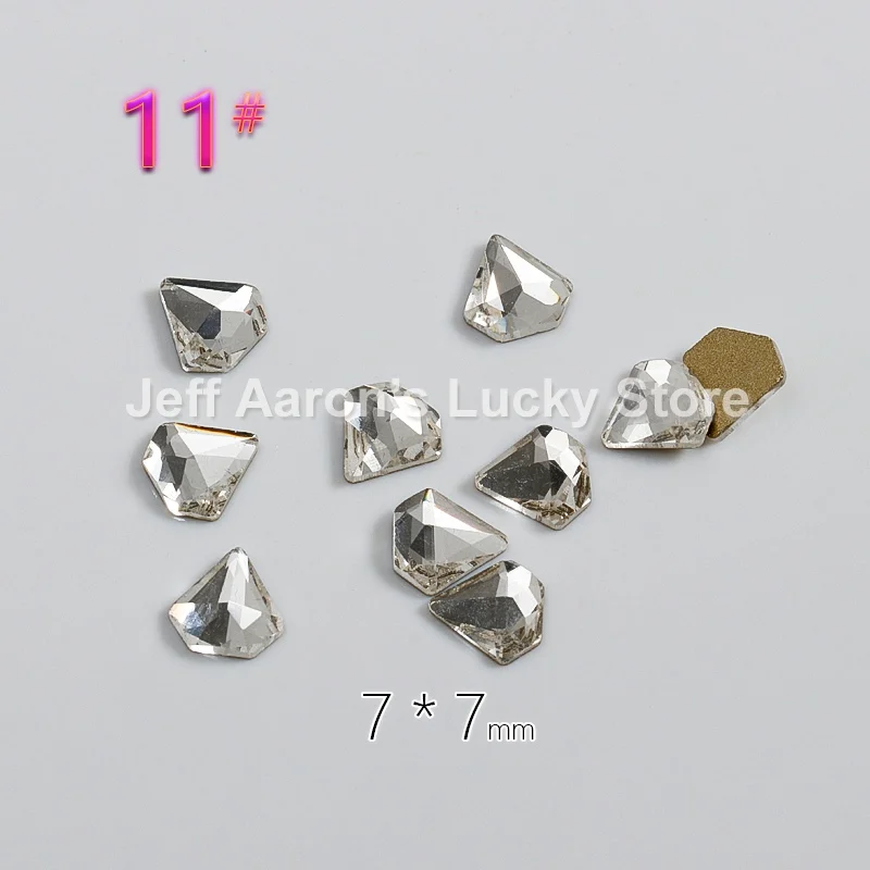 PDZ 11 10 шт. прозрачные украшения для дизайна ногтей хрустальные стразы драгоценные камни для ногтей аксессуары ювелирные принадлежности для ногтей Инструмент Новое поступление - Цвет: PDZ 11