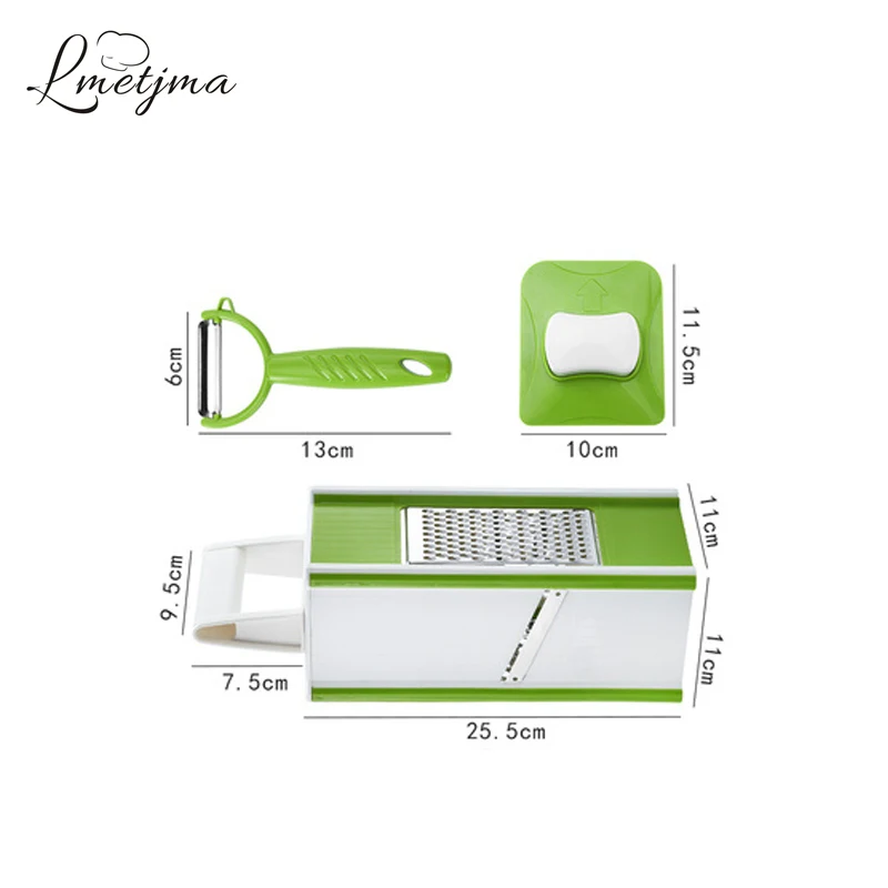 LMETJMA 4-сторонний Многофункциональный резак для нарезки овощей с контейнером | Дом