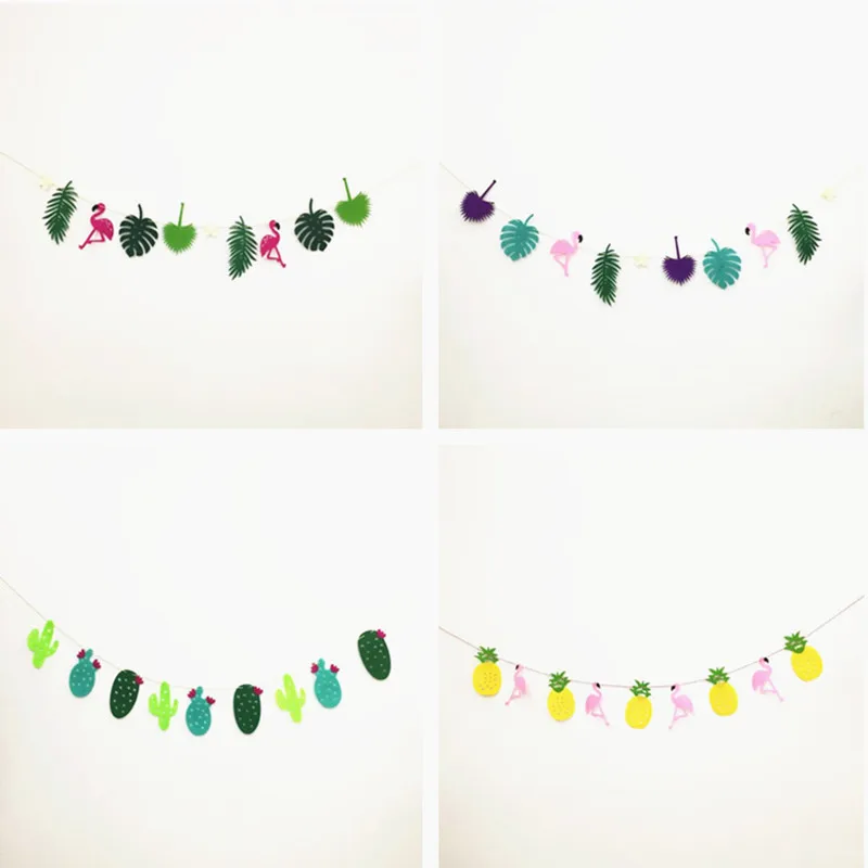 Гавайский фламинго праздничное украшение баннер тропический ананас флаг