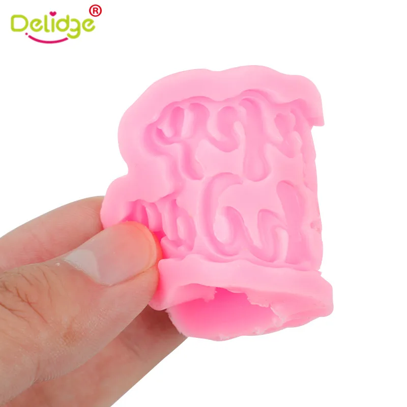 3D DIY Handmade Chocolate Ice Jelly Mold Happy Birthday Letters Silicone Baby Party Decorating Baking Accessory | Дом и сад