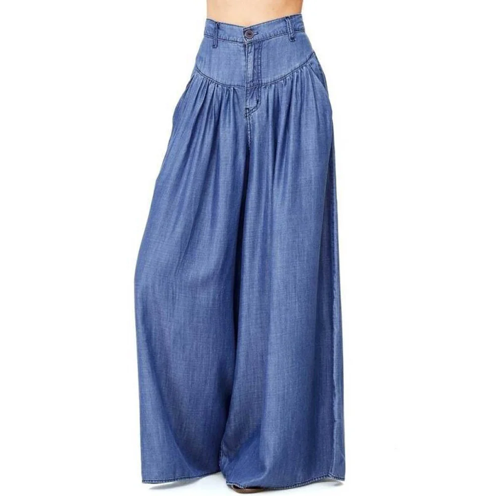 YJSFG дом 2018 новые женские Модные Брюки Офисные свободные стрейч Высокая талия