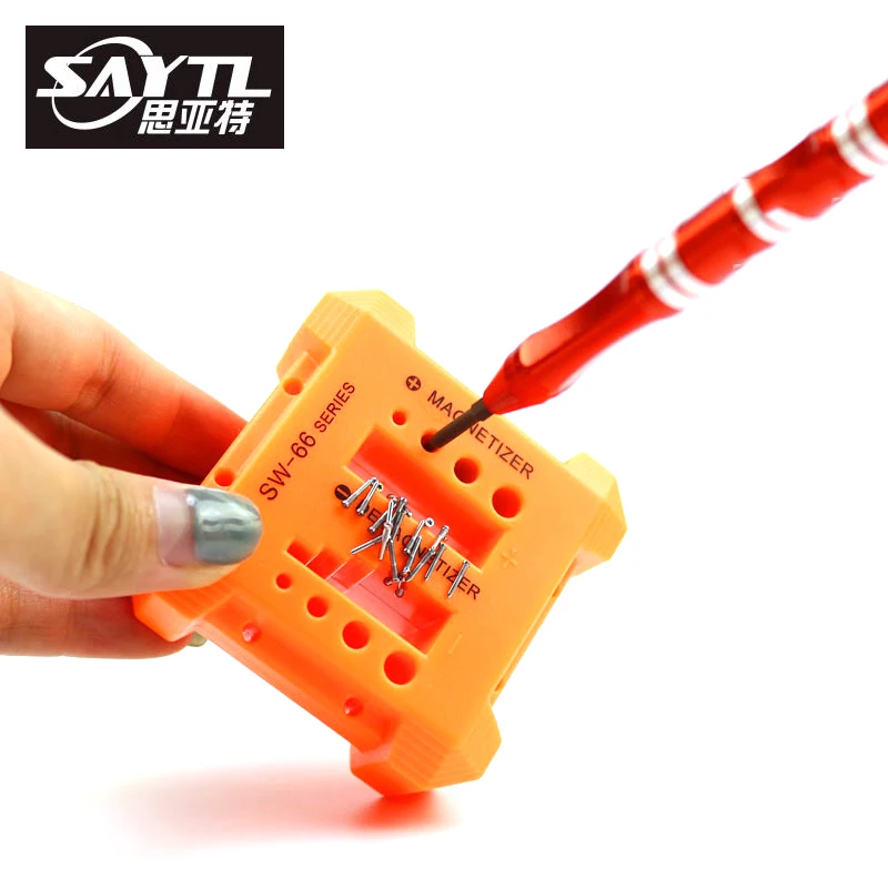 

Magnetizer Demagnetizer Tool Screwdriver Bench Tips Bits Gadget Handy Magnetized Driver Quick Magnetic Degaussing Household Tool