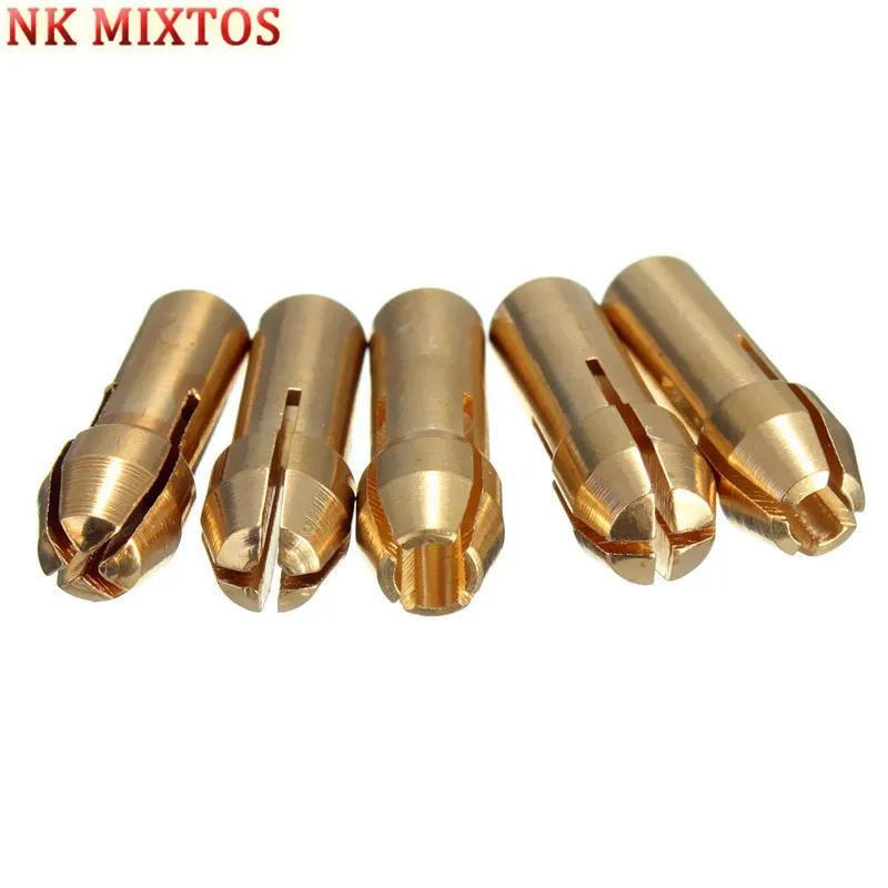 7Pcs 0.5-3mm Small Electric Brass Drill Bit Chuck Motor Shaft Clamp With Allen Wrench Power Tool Accessory | Инструменты