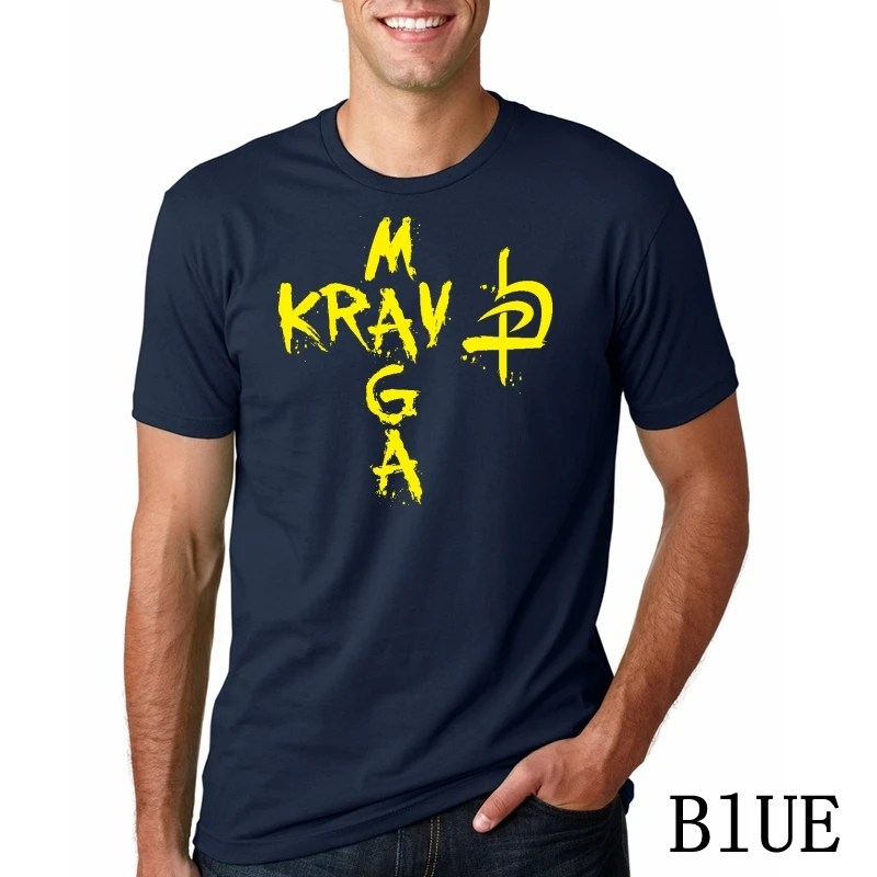 Новое израильское krav Maga T рубашки мужские хлопковые Летний стиль короткий рукав силы обороны футболка футболки